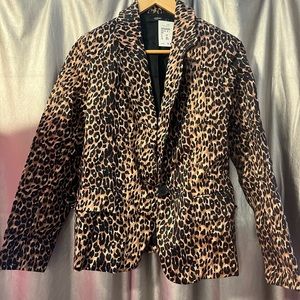 Leopard Print Blazer